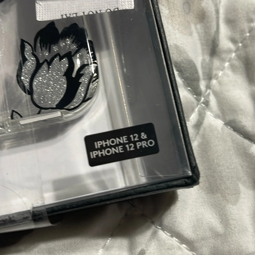 New Coach iPhone 12/ 12 pro clear flower phone case
